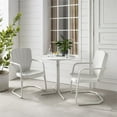 thumbnail image 2 of Crosley Ridgeland 3 Piece Outdoor Bistro Set in White Gloss, 2 of 8