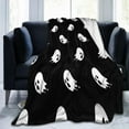 thumbnail image 6 of Halloween Ghosts Throw Blanket Cozy Soft Spooky Boo Blanket for Couch Sofa Chair Bed Fuzzy Thermal Fleece Travel Blankets 80 X 60 in Home Holiday Decoratives, 6 of 6