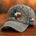 thumbnail image 5 of Republic of Texas Distressed Baseball Cap,1836-1845 Lone Star Embroidered Vintage Hat for Men Women, 5 of 5