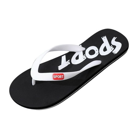

Fsqjgq Mens Shoes Flip Flops Mens Adjustable Men Shoes Flat Slippers Fashion Casual Beach Casual Sandals Flip Fop Men Mens Casual Shoes Black 42