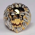 thumbnail image 2 of Dreamofdazzles Jewels 5.00 Ctw Round Cut White Diamond Men's Lion King Crown Band Mens Ring 14K Yellow Gold Plated 925 Sterling Silver 925 Sterling Silver -8, 2 of 2