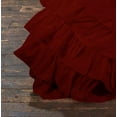 thumbnail image 4 of D.N.G. BEDDINGS 3 Piece 100% Egyptian Cotton Circle Ruffle Comforter Set, 550 GSM Filled Microfiber - King/Cal-King Size, Burgundy Color - 800 Thread Count, 4 of 5