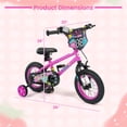 thumbnail image 2 of Costway Vélo pour Enfants de 12 Pouces avec Roues Stabilisatrices. Freins à Main et à Rétropédalage Doubles. Selle Réglable, 2 of 10