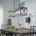 thumbnail image 3 of 44082BK-Kichler Lighting-Rustic inspirations - 12.75 inches tall by 12 inches wide-Black Finish, 3 of 10