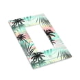 thumbnail image 3 of Kll Tropical Summer Palm Wall Plate,Gloss Finish,Standard Size 1 - 5" X 3", Polycarbonate Thermoplastic,Electric Receptacle Plug Covers, 3 of 8