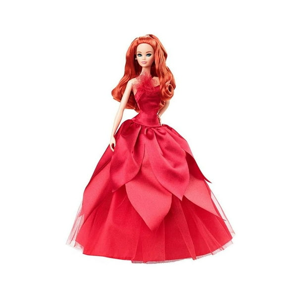 Muñeca Barbie Signature Holiday Doll Pelirroja Bodega Aurrera en