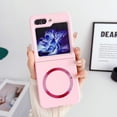 thumbnail image 4 of Magnetic Case for Samsung Galaxy Z Flip 5 4 3 5G Compatible with Magsafe, Shockproof Women Men Slim Hard Phone Case for Samsung Z Flip 3 4 5 Cover (Pink,Z Flip3), 4 of 10