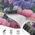 thumbnail image 6 of Yayeee Runner Rug for Bedroom 2'x6' Machine Washable Hallway Non Slip Mat, Soft Pinks Flowers, 6 of 8