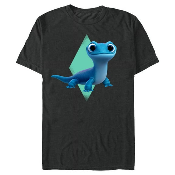 Disney Frozen 2 Cute Salamander Bruni T-Shirt- Short Sleeve Blended T-Shirt for Adults - Customized-Graphite Snow Heather