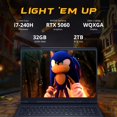 thumbnail image 3 of Dell Alienware 16 Aurora 16'' WQXGA Gaming Laptop, Intel Core 7-240H Series 2, 32GB RAM, 2TB SSD, NVIDIA GeForce RTX 5060, Backlit Keyboard, Windows 11 Home, Blue, 1TB Docking Station Set, 3 of 7