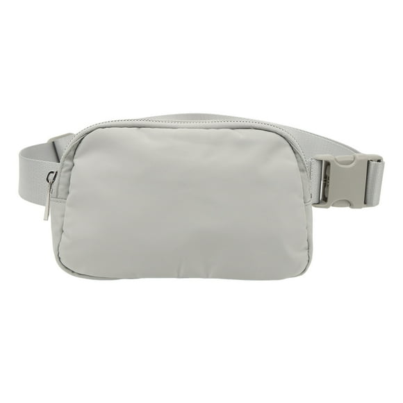 Sports Waist Belt Pouch Large Capacity Adjusting Sporting Waist Belt Bag for Travelling 60‑120CM Gray