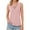 Pink, variant on Nlife Women Criss Cross V Neck Sleeveless Cami Top
