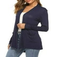 thumbnail image 1 of Women Cardigan  Solid Color Long Sleeve Knitwear, 1 of 5