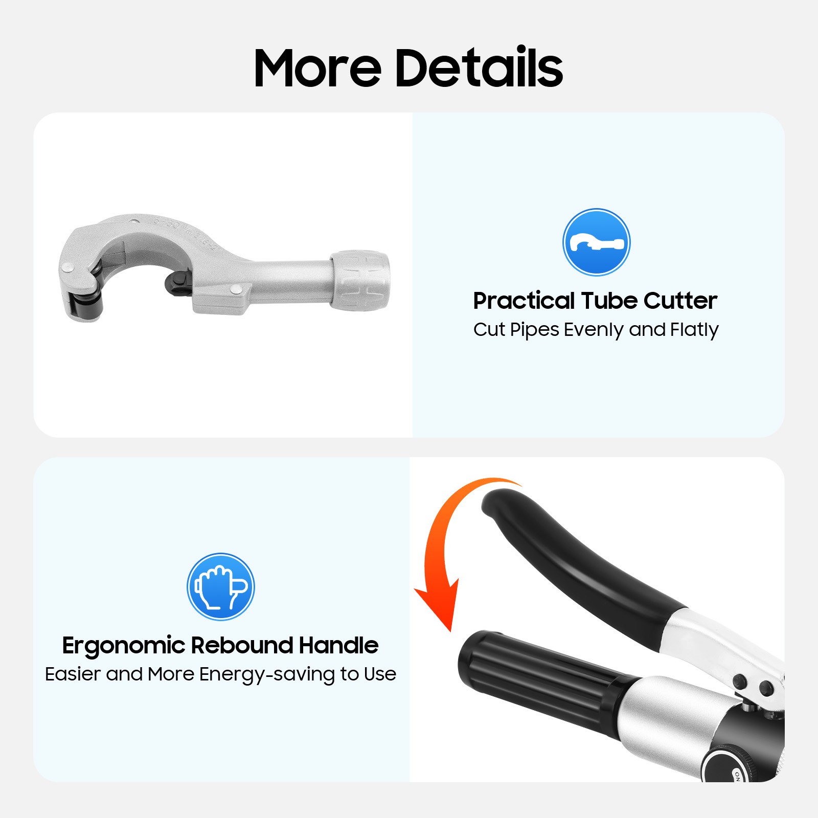HVAC Hydraulic Swaging Tool Silver Black Kit Fit Copper Tubing Expanding Copper Tube Expander