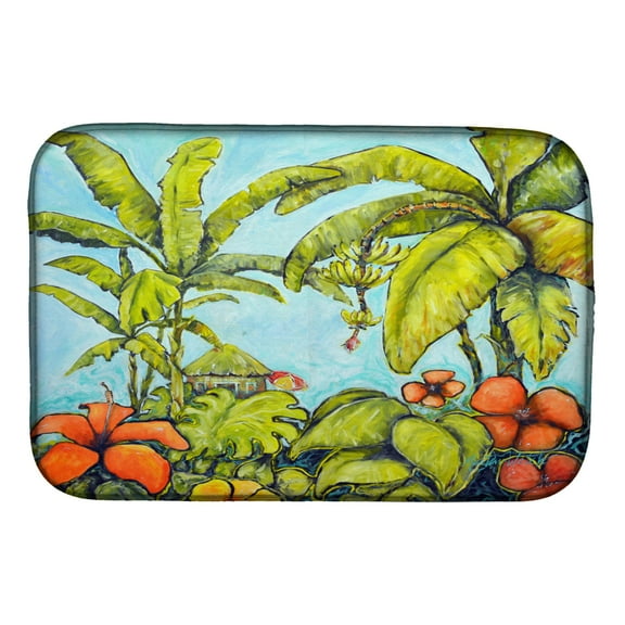 Carolines Treasures MW1268DDM Banana Cabana Dish Drying Mat 14 x 21" multicolor