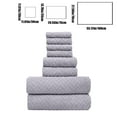 thumbnail image 4 of Bath towels,Bath Towels Set Eight Pieces Of Velvet Square Towel Towel Bath Towel Plain Household Bath Wash Face Wipe Dry Absorbent Soft Household Set, 4 of 8