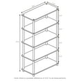 thumbnail image 2 of SONGMY TURN-N-TUBE Storage Shelves, 5-Tier Book Shelf, Corner Shelf, Toolless Open Shelves, for Organization and Storage, Living Room, Garage, Home Office, Espresso, 2 of 5