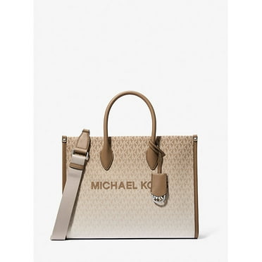 Michael Kors Mirella Medium Ombré Logo Tote Bag-Husk