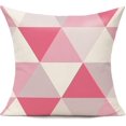 thumbnail image 2 of Hot Pink Outdoor Throw Pillow Covers 18x18 Set of 4 Colorful Fun Aesthetic Mid Century Modern Home Décor Boho Summer Cushion Cases for Patio Furniture Couch Living Room,Geometric, 2 of 5