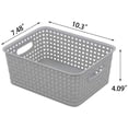 thumbnail image 2 of 6 Packs Petit Bac de Rangement, Ensemble de Paniers d'Organisation de Garde-Manger (Gris), 2 of 7