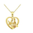 thumbnail image 2 of Handcrafted 10kt Gold #1 MOM Two Tone Charm Pendant, 2 of 3