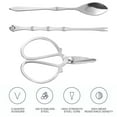 thumbnail image 3 of Lobster Scissors 2 Sets Crab Eating Tool Seafood Knives Cooking Biscuits Accessories Kit, 3 of 6