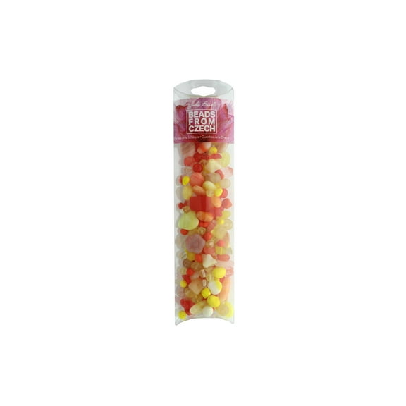 John Bead Czech Glass Bead Mix 100g Citrus Delight