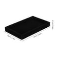 thumbnail image 2 of SEWCHICS Black Velvet Jewelry Display Tray Flat Open Design for Bracelets Necklaces, 2 of 8