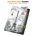 thumbnail image 4 of Trifold Stand Cover Case for All-New Amazon Fire HD 10 Tablet PU Leather Folding Stand Folio Cover Shockproof Ultra Slim Shell Cover with Auto Wake/Sleep for 10.1 Inch (Eiffel Tower), 4 of 9