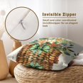 thumbnail image 3 of Vintage Summer Throw Pillow Covers 16x16 Inch Pack of 2, Starfish Eucalyptus Floral Leaves Seasonal Square Cotton Pillowcases for Couch Sofa Bed Porch Garden Outdoor Decor, 3 of 4
