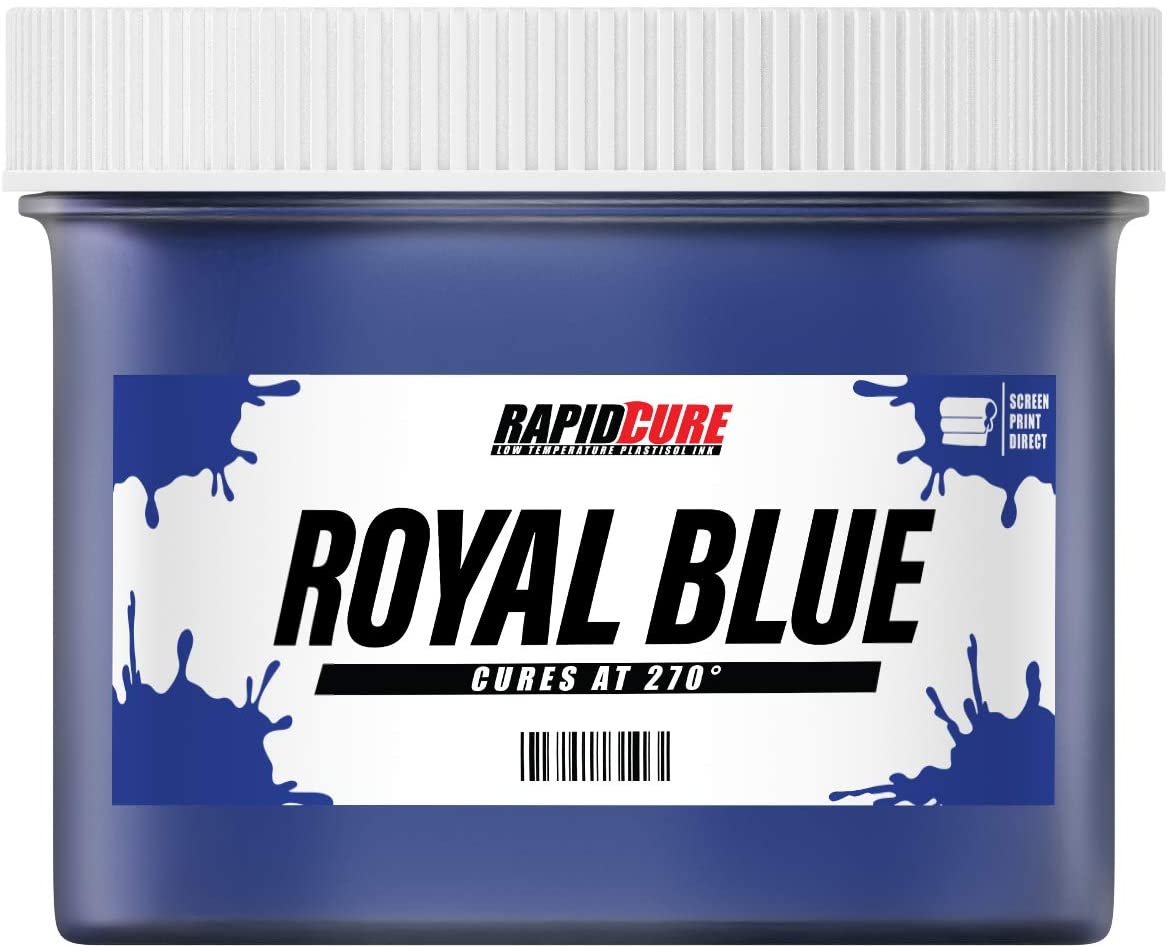 Rapid Cure Screen Printing Ink Blue (Pint 16oz.) Plastisol Ink for