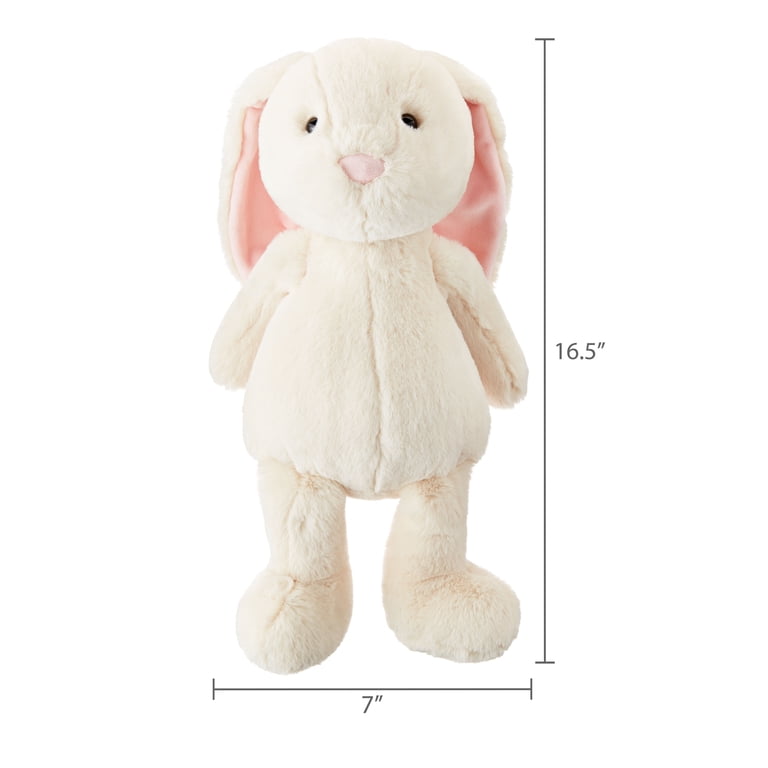 Spark.Create.Imagine Plush Cuddle Bunny, Cream, 16.5