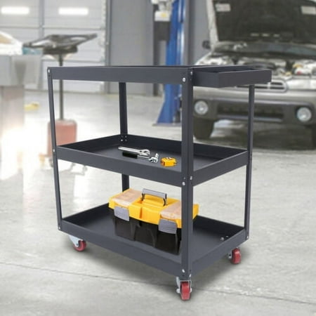 

3-Tier Rolling Utility Tool Cart Service Organizer Storage Trolley Cart