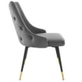 thumbnail image 4 of Modway Adorn Tufted Performance Velvet Dining Side Chair in Gray, 4 of 9