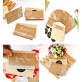 thumbnail image 3 of Brown Kraft Paper Thank You Cards Thank Greeting Card Pack of 12. Includes 6 Different Designs. with Envelopes and 12Pcs Stickers for Wedding,Thanksgiving Day Cards (Thank You Card), 3 of 6