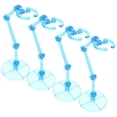 thumbnail image 1 of Raindrops 4 Pcs Support d'Affichage en Plastique Bleu pour Figurines Résistant à l'Usure Support de Bureau Stable, 1 of 6