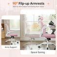 thumbnail image 5 of COOLHUT Ergonomic Office Chair, High Back Mesh Desk Chair with Lumbar Support and Adjustable Headrest, Home Office Chair, Computer Gaming Chair, 400lbs, Pink, 5 of 9