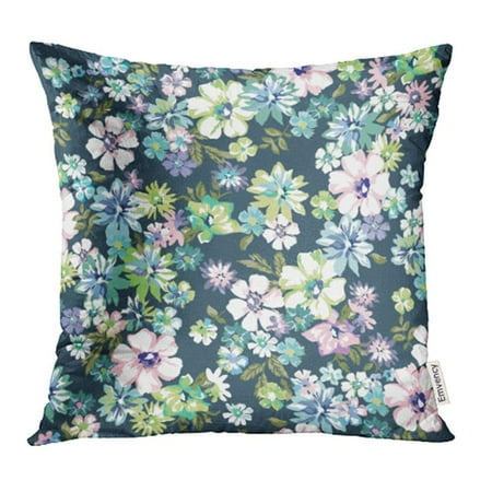 Small Pastel Flower Box - ARHOME Blue Flower Beautiful Ditsy Floral Pink Daisy Small Liberty Vintage Pastel Lily Pillow Case Pillow Cover 20x20 inch Throw Pillow Covers