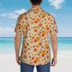 thumbnail image 4 of Balery Fall Autumn Camisas hawaianas de manga corta para hombre, camisas playeras de corte holgado, camisas de vacaciones con botones,XX-Large, 4 of 7