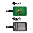 thumbnail image 4 of Reindeer Prancing Christmas Faux Leather Travel Luggage Tag, 4 of 7