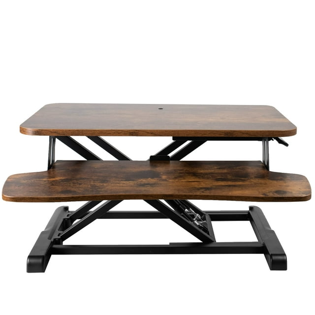 Convertidor de escritorio VIVO Serie K, vintage, marrón, 66 cm, rústico