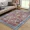 Red, variant on Hasoo Washable Living Room Area Rug 4x6 Modern Floral Soft Non Slip Indoor Blue/Brown Carpet