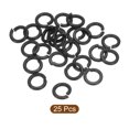 thumbnail image 3 of Uxcell Laveuse à Ressort en Acier Inoxydable M4 304, 25 Pcs, Noir, 3 of 6