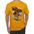 thumbnail image 1 of Wild Bobby, Golden Retriever Dog Portrait, Dog Lover, Men's Graphic Tees, Gold, 2XL, 1 of 3