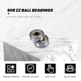 thumbnail image 3 of 25Pcs 608 ZZ Rodamientos de Bolas, 608Zz Bolas Skateboard Ranura Profunda en Miniatura con Doble Blindaje Metal (8 mm X 22 7 Mm), 3 of 5