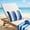 D, variant on 11x15.7" Outdoor Waterproof Adjustable Headrest Pillow with Strap - Multicolor Plaid Lumbar Support Cushion for Beach Chair, Patio Furniture & Garden Bench - Breathable Polyester Backrest Pad,E