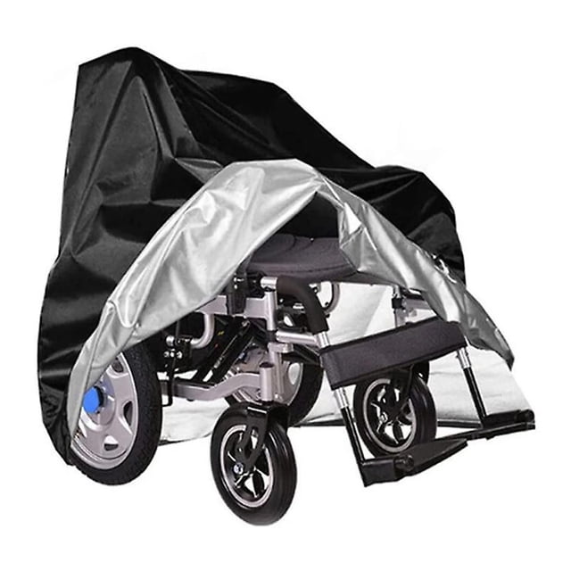 Electric Wheelchair Cover, Heavy Duty All-Weather Protection for Your Mobility Device, Waterproof Oxford Fabric with Adjustable Drawstring, Suitable for Indoor & Outdoor Use, Black (1 Pcs)