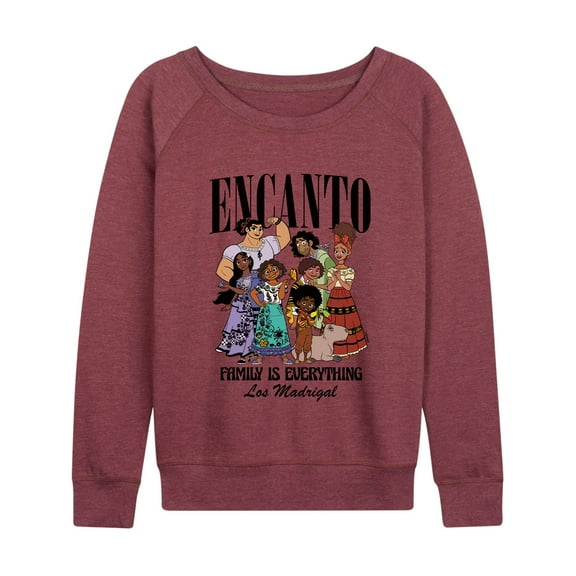 Disney's Encanto - Encanto Family Is Everything - Women's Lightweight French Terry Long Sleeve Shirt