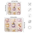 thumbnail image 4 of Yayeee Dish Drying Mat for Kitchen Counter 16"x18" Microfiber Absorbent Pad, Purple Jam Jars, 4 of 7