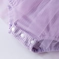 thumbnail image 6 of Gubotare Newborn Baby Girl Clothes Summer Baby Girl Romper Newborn Girl Short Sleeve Romper Jumpsuit Outfit Cute Clothes 0 3 6 9 12 18 24 Months (Purple,12-18 Months), 6 of 9
